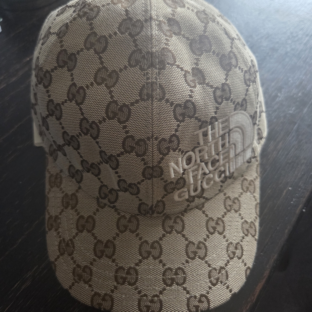 Gucci Beige Monogram Baseball Cap